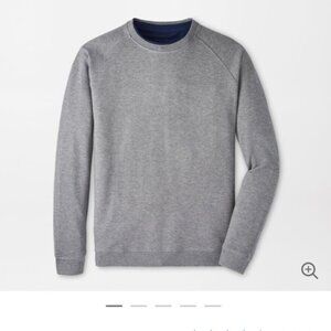 Peter Millar Mens Crewneck Sweatshirt Gray Size Medium